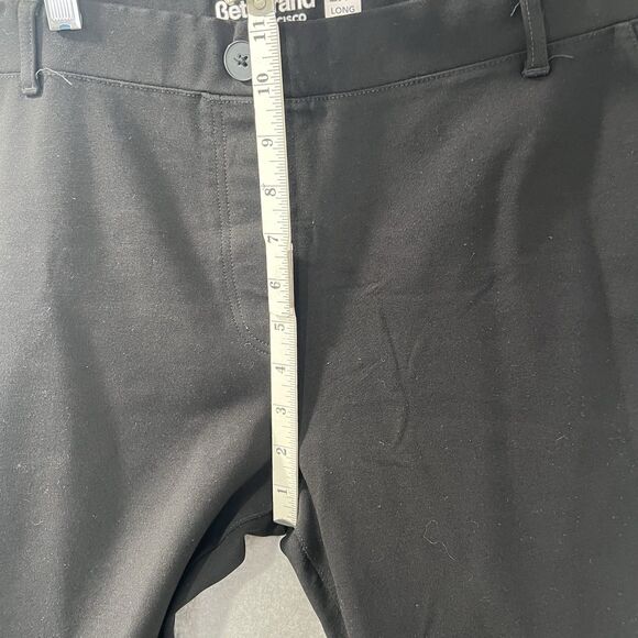 Betabrand Classic Dress Yoga Pants 2XL Long 33 inseam Ponte Knit Black Boot-Cut - Picture 4 of 11